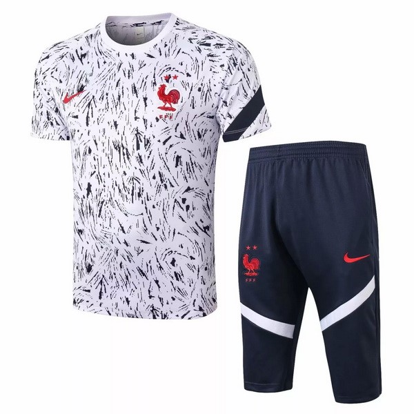 Trainingsshirt Frankreich Komplett Set 2020 Weiß Blau Fussballtrikots Günstig